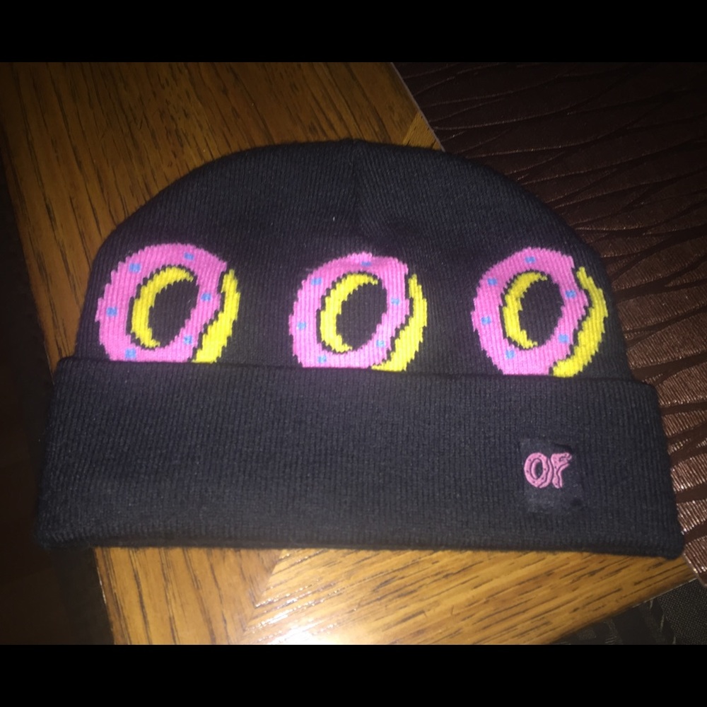 Odd Future Donut Cuff Black Beanie